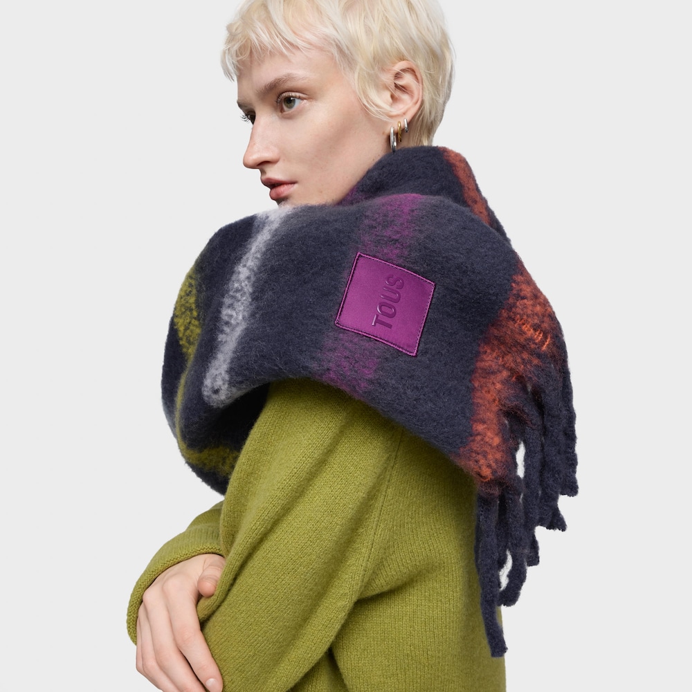 Foulard azul marino TOUS Stripes image number 3