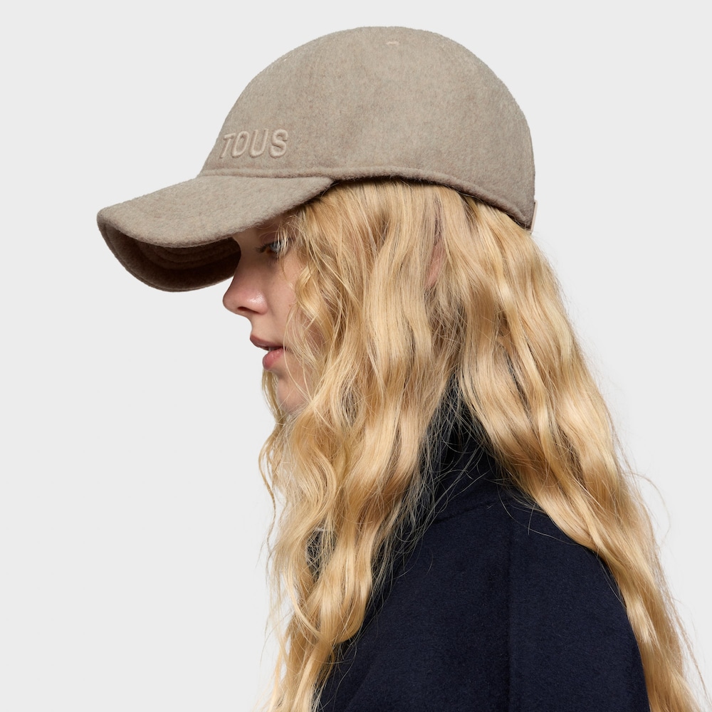 Taupe Cap TOUS Embroidered