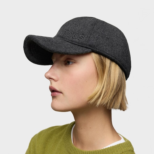 Gorra gris oscuro TOUS Embroidered