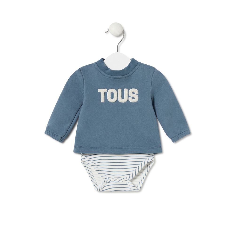 Body con camiseta de beb&eacute; Classic azul