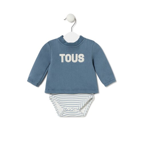 Body con camiseta de beb&eacute; Classic azul