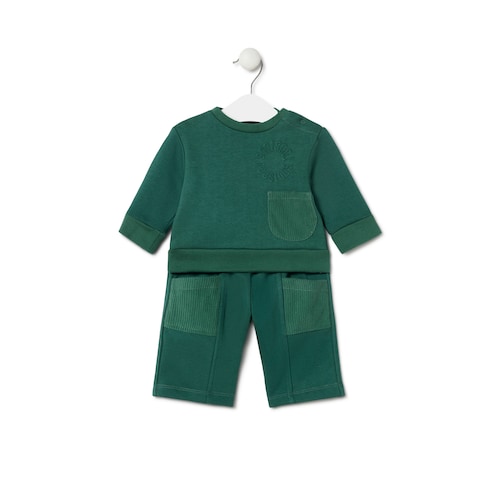 Baby outfit in Trend green
