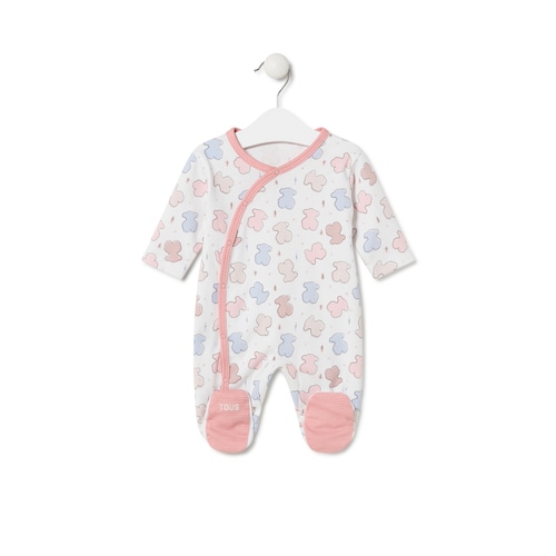 Baby playsuit in Colors pink