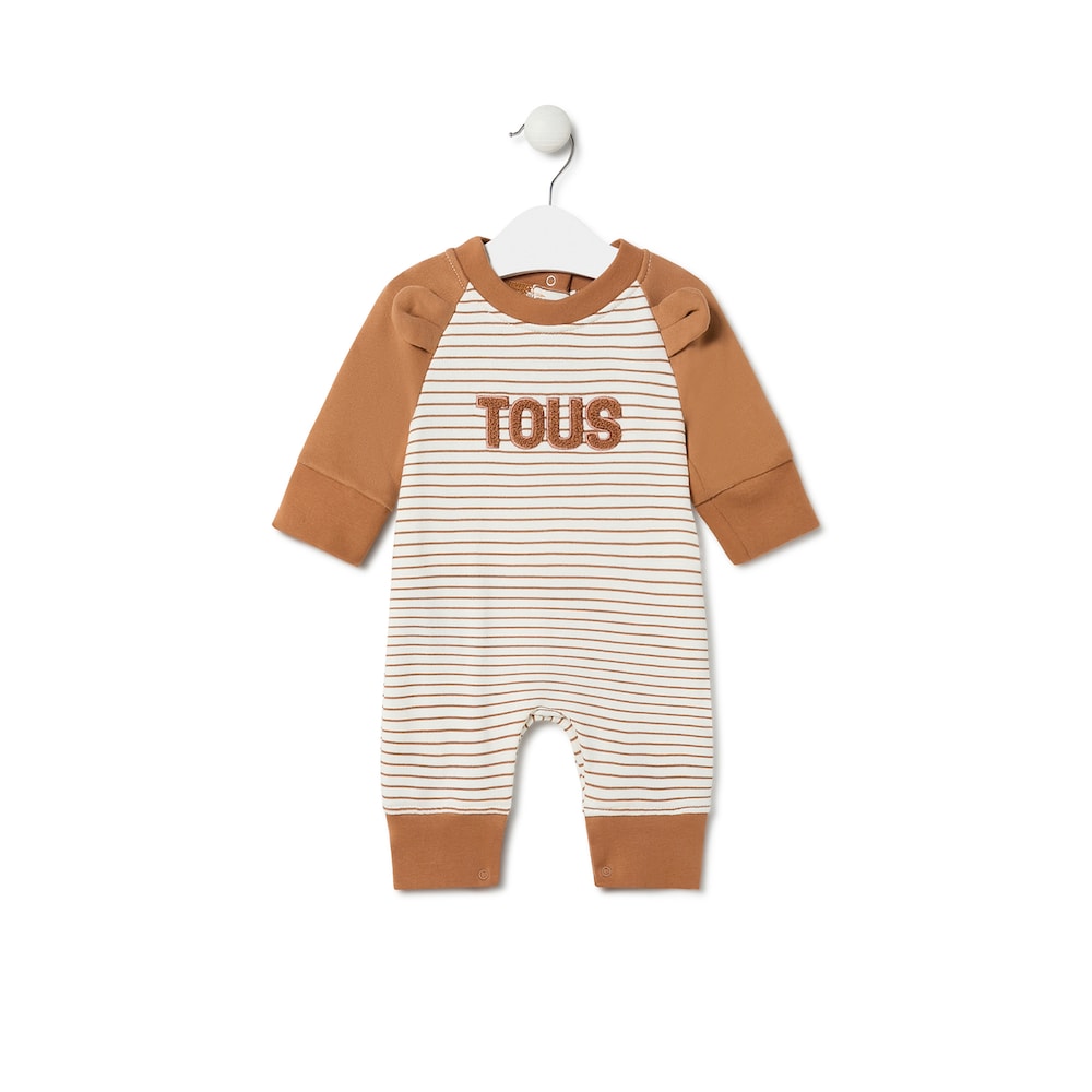 Baby playsuit in Classic orange