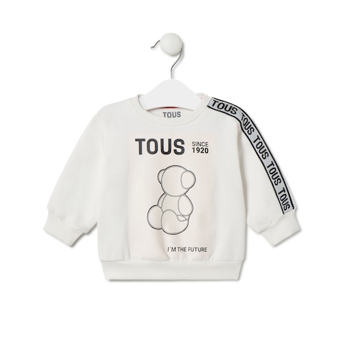 ''TOUS I'm the future'' sweatshirt in Casual ecru image number 0