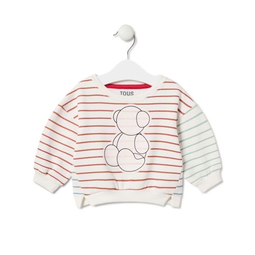 Striped sweatshirt with Bold Bear in Casual unique image number 0