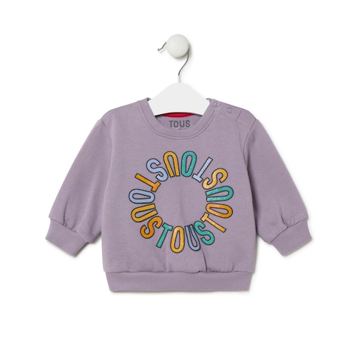 Sudadera logo TOUS circular Casual lila image number 0