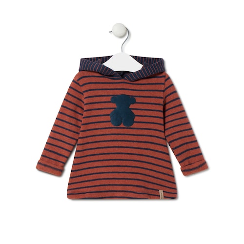 Girls dress with hood in Blue navy blue image number 0