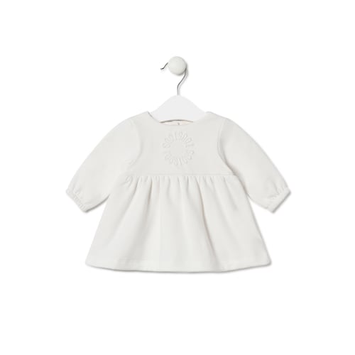 Vestido de bebé para menina Trend cor crua