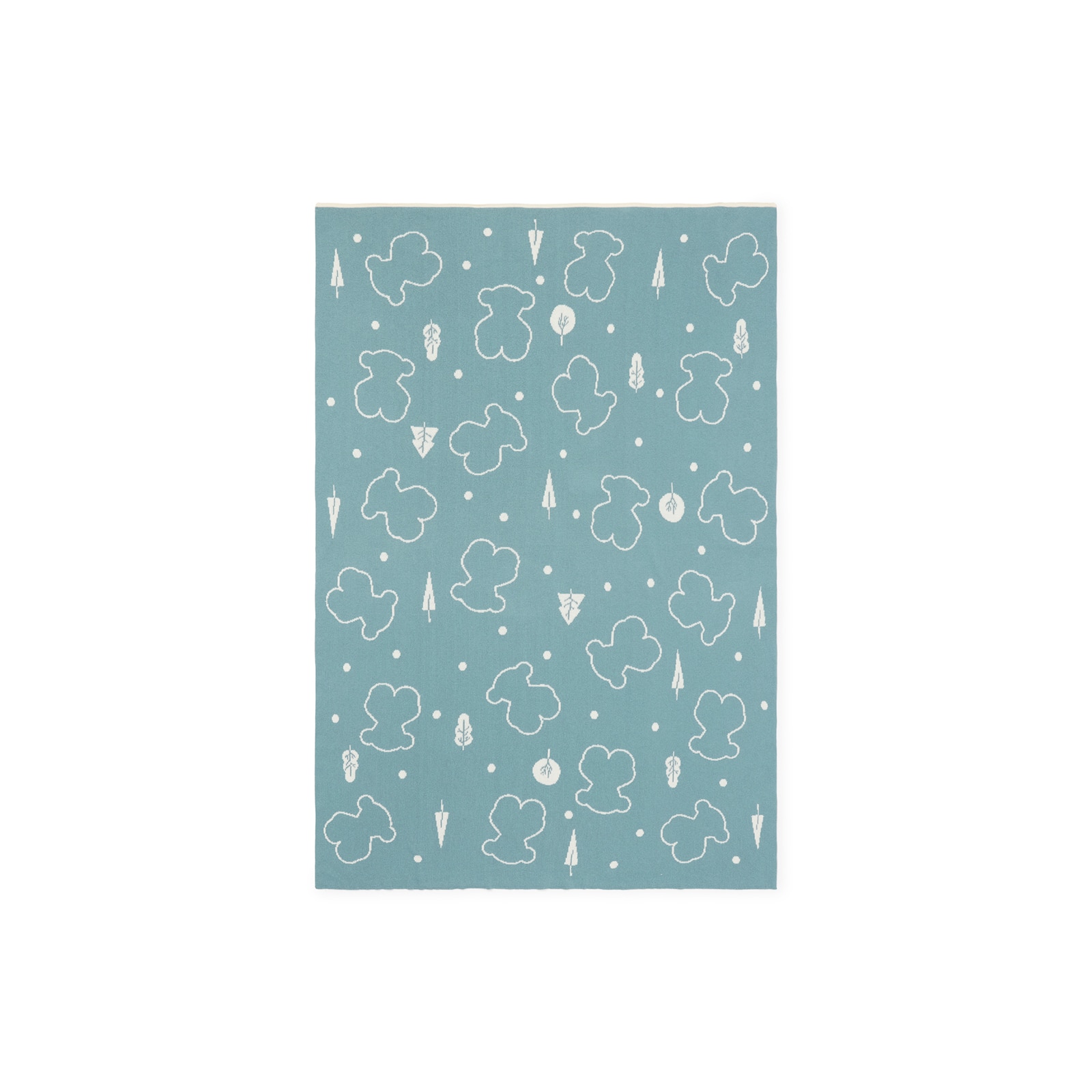 Reversible baby blanket in Nilo bears