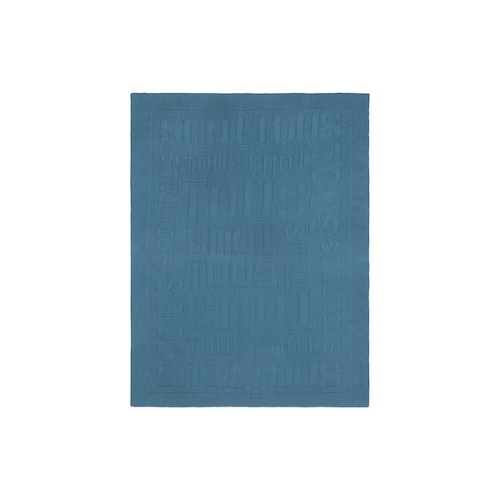 Baby blanket in Nilo TOUS logo blue