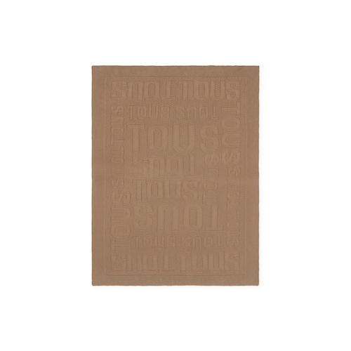 Baby blanket in Nilo TOUS logo beige