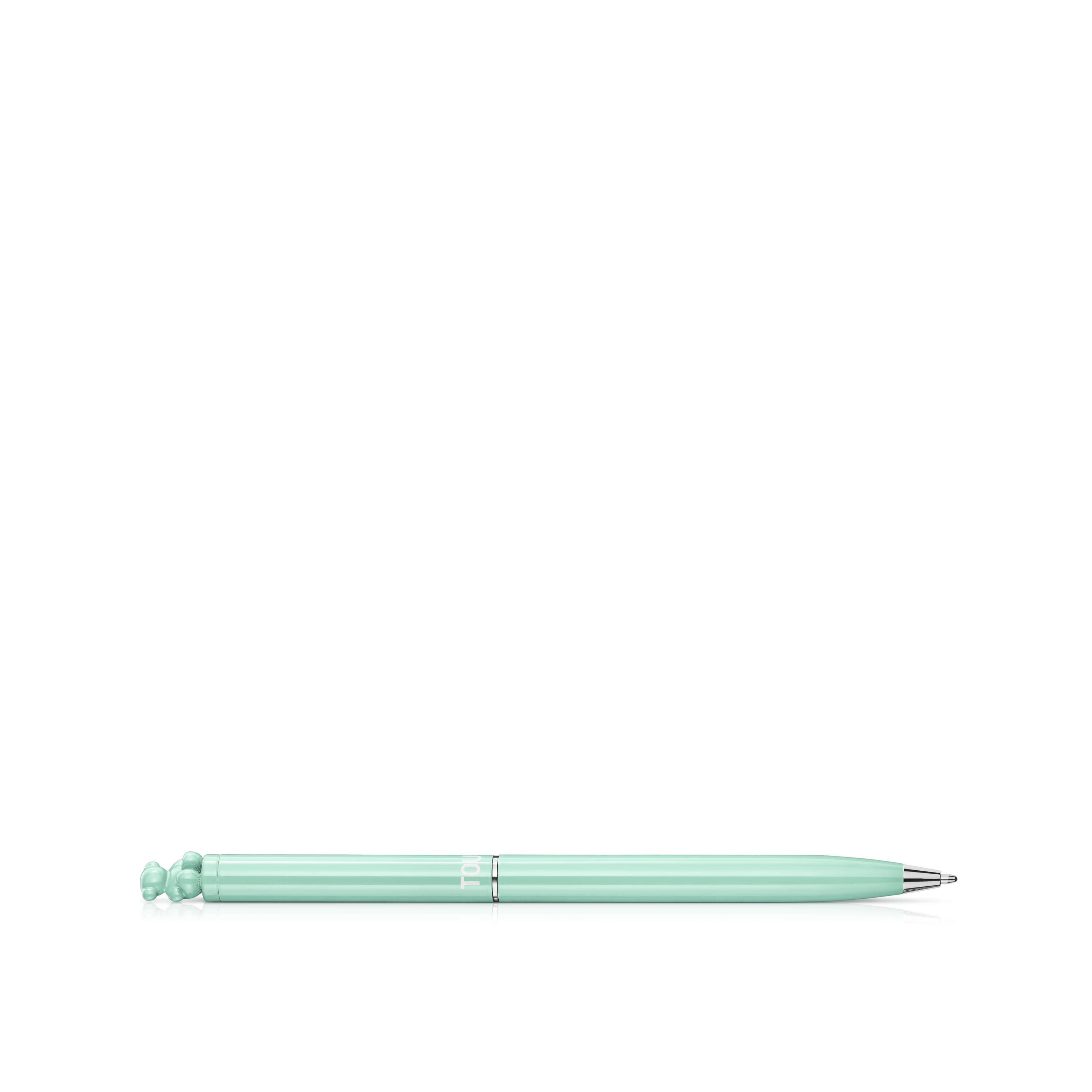 Mint green chrome Pen with bear Bold Bear