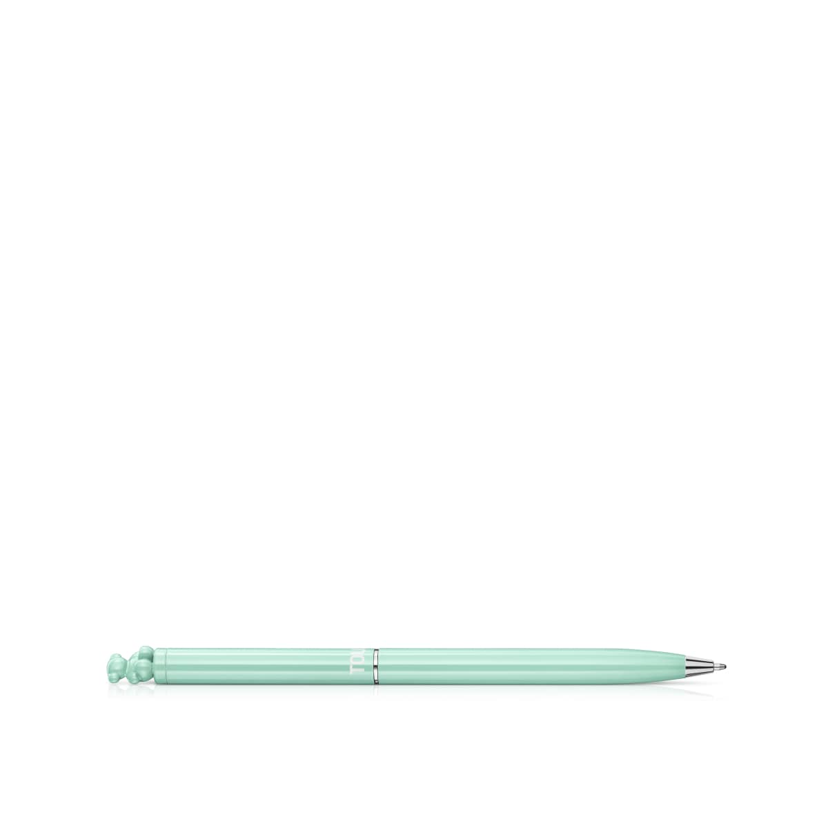 Mint green chrome Pen with bear Bold Bear