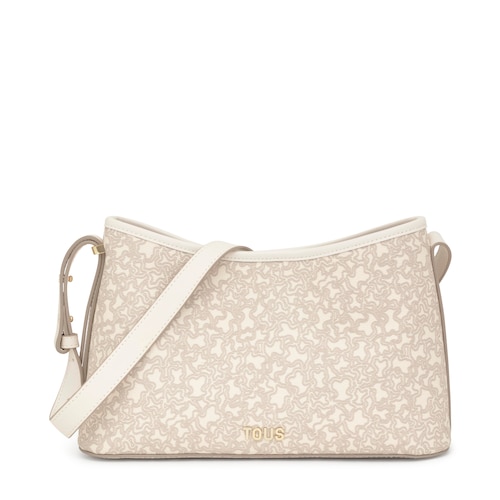 Bandolera grande beige Kaos Mini Lines