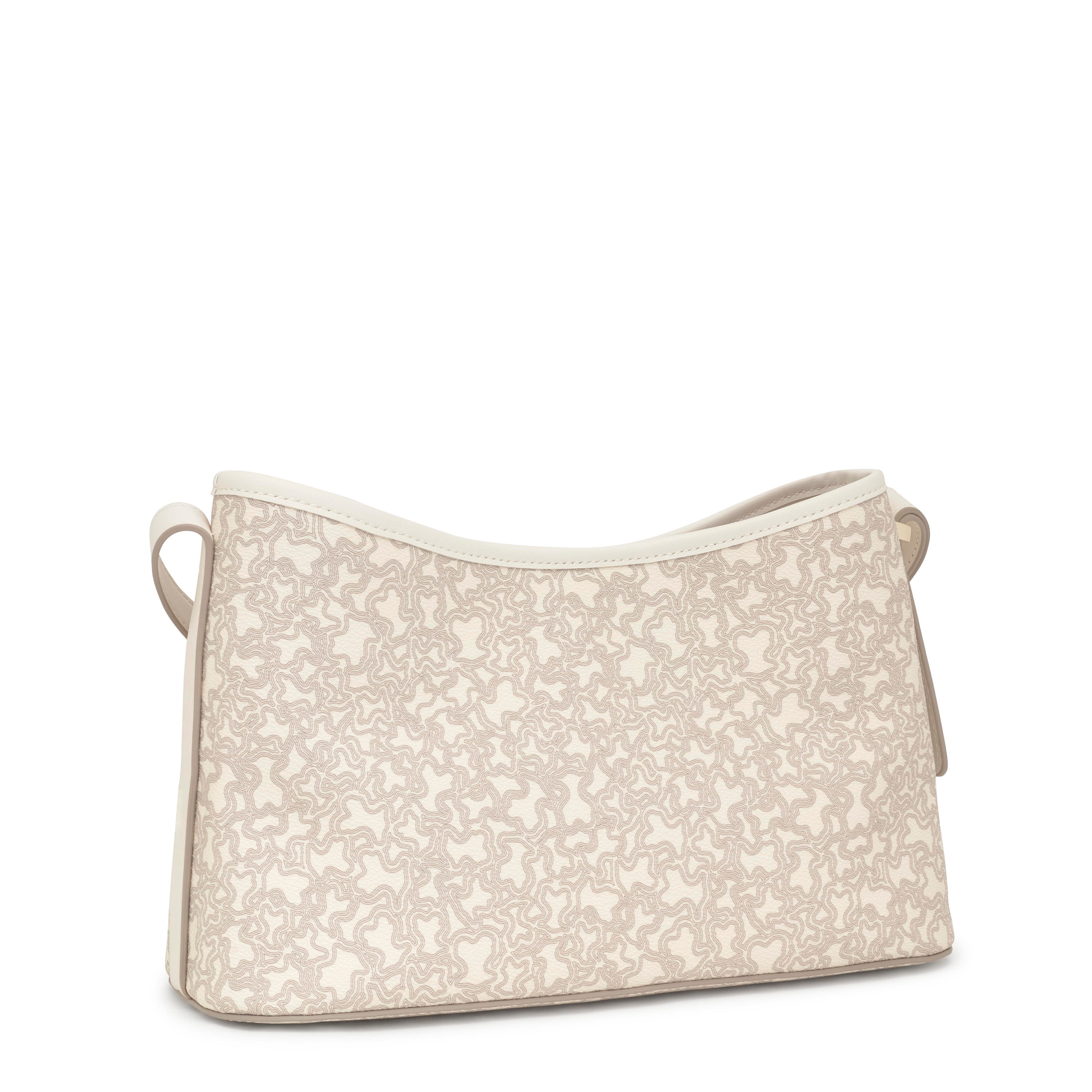 Large beige Crossbody bag Kaos Mini Lines