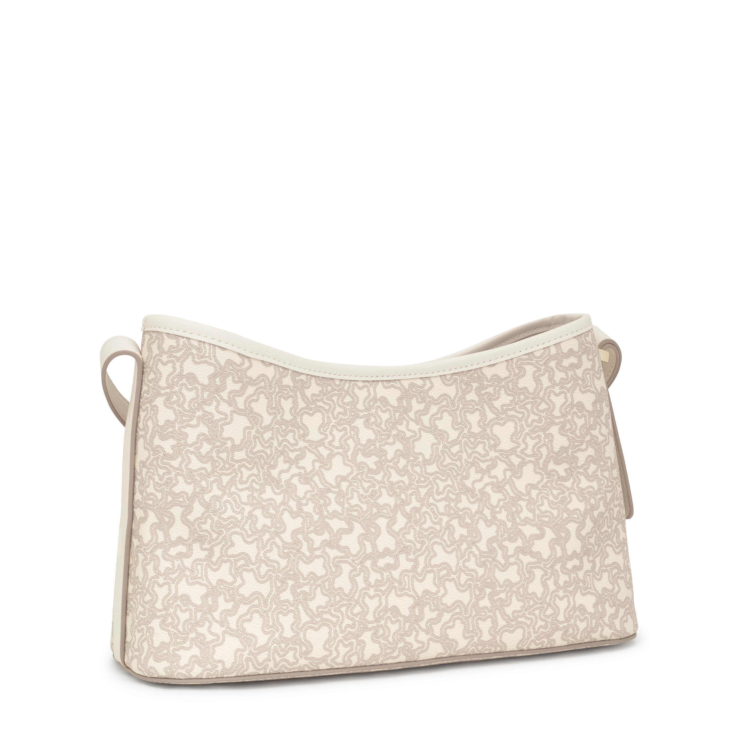 Large beige Crossbody bag Kaos Mini Lines