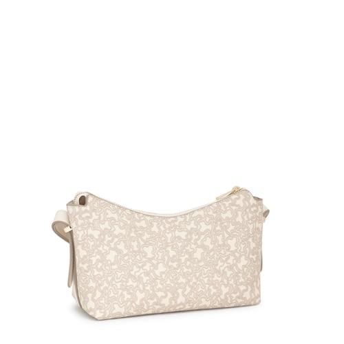 Bandolera mediana beige Kaos Mini Lines