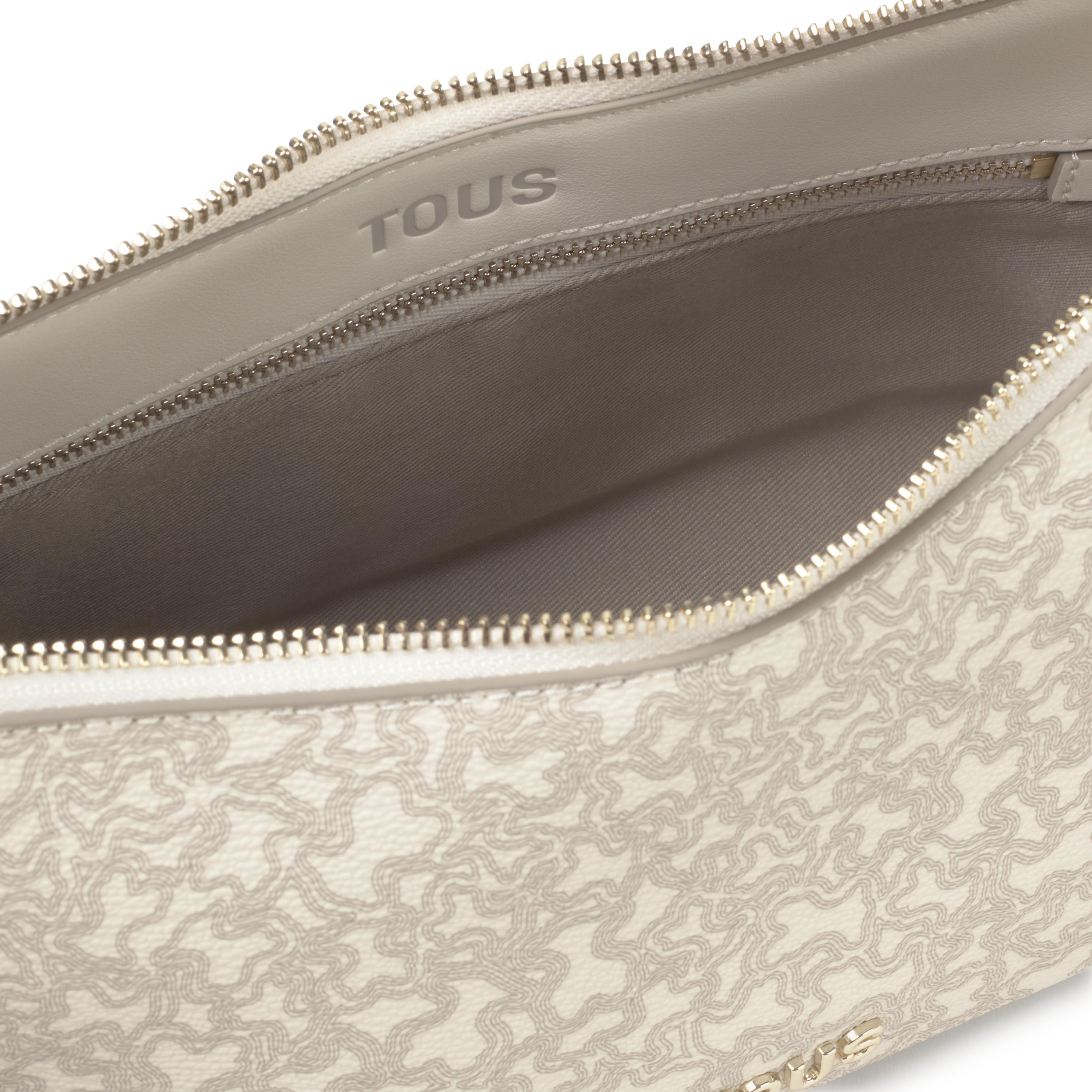 Medium beige Crossbody bag Kaos Mini Lines