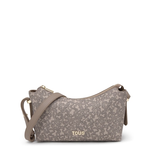 Medium taupe-colored Crossbody bag Kaos Mini Lines