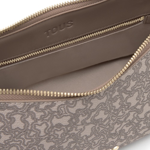 Medium taupe-colored Crossbody bag Kaos Mini Lines