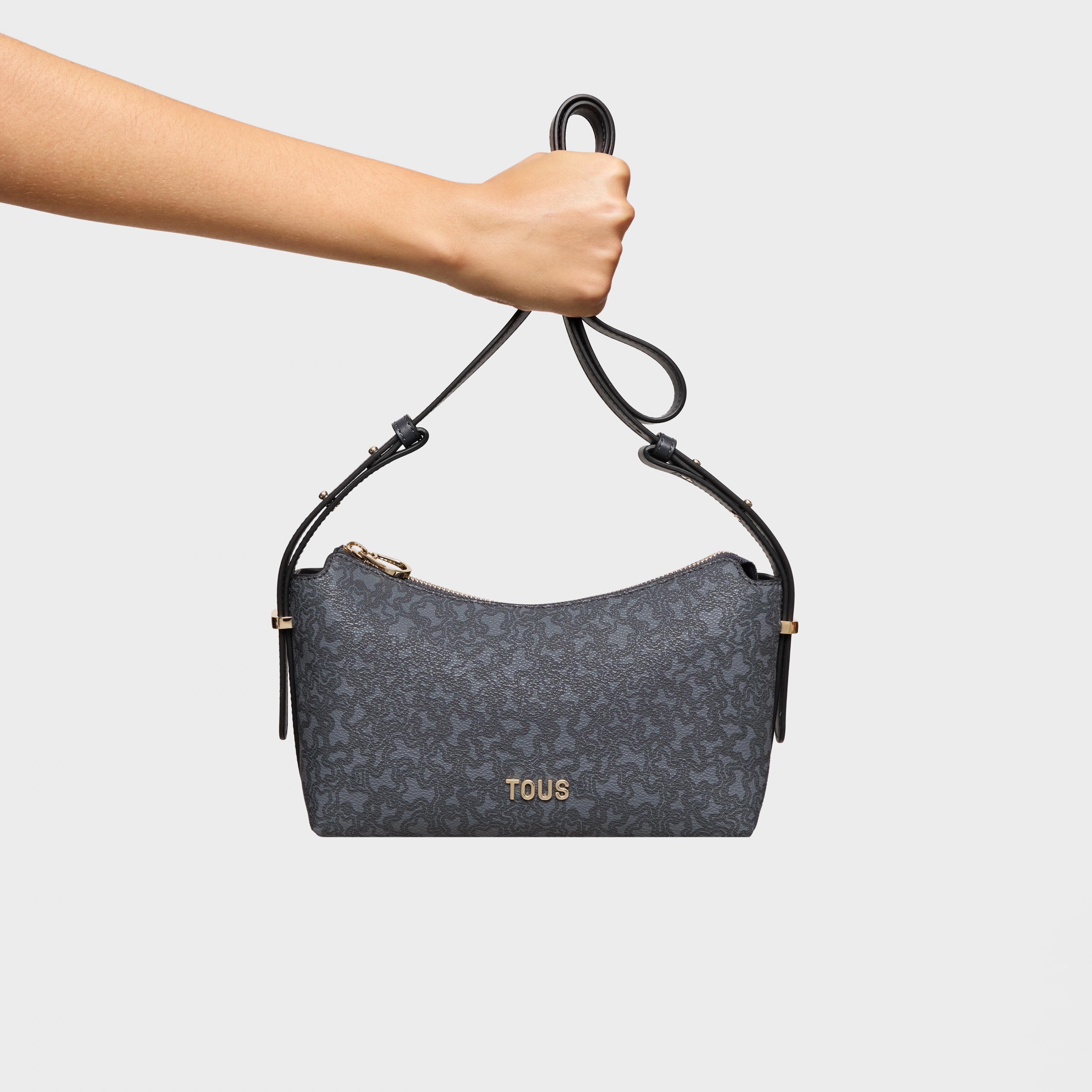 Medium dark gray Crossbody bag Kaos Mini Lines | TOUS