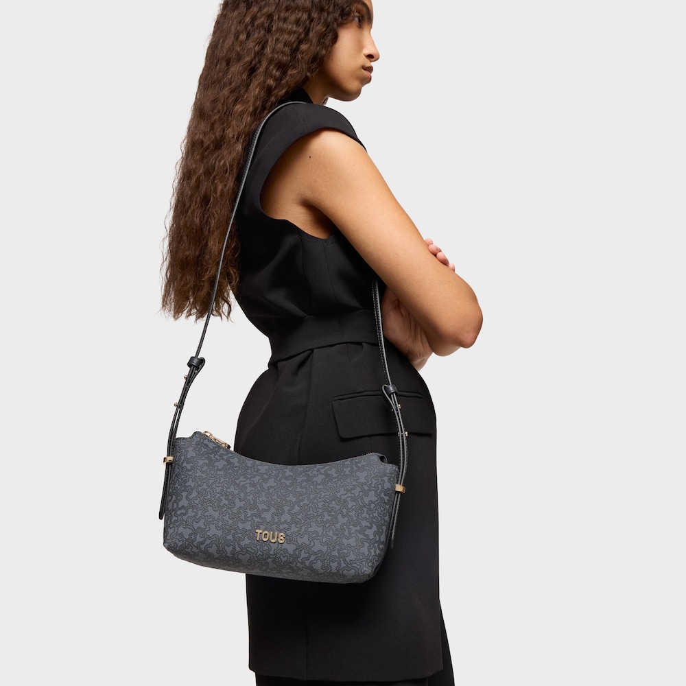 Medium dark gray Crossbody bag Kaos Mini Lines