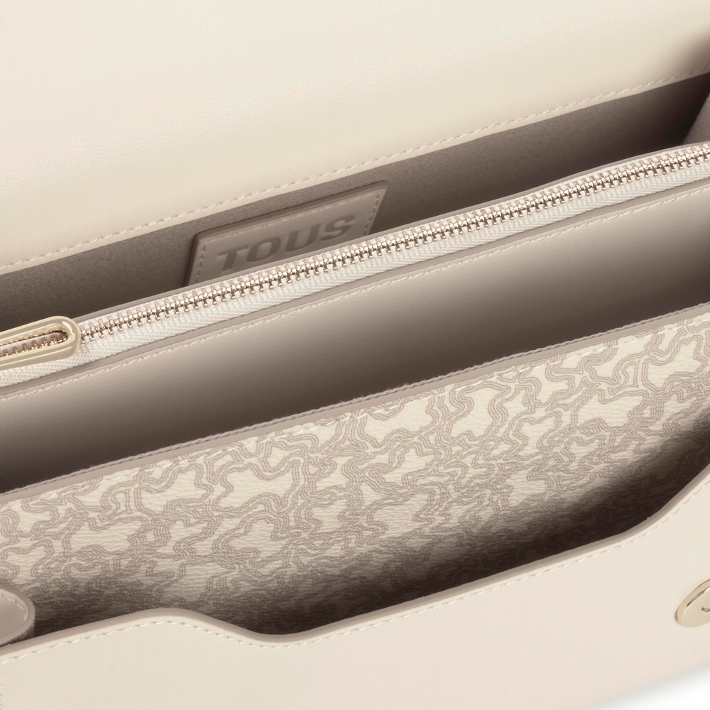 Medium beige Audree Crossbody bag Kaos Mini Lines