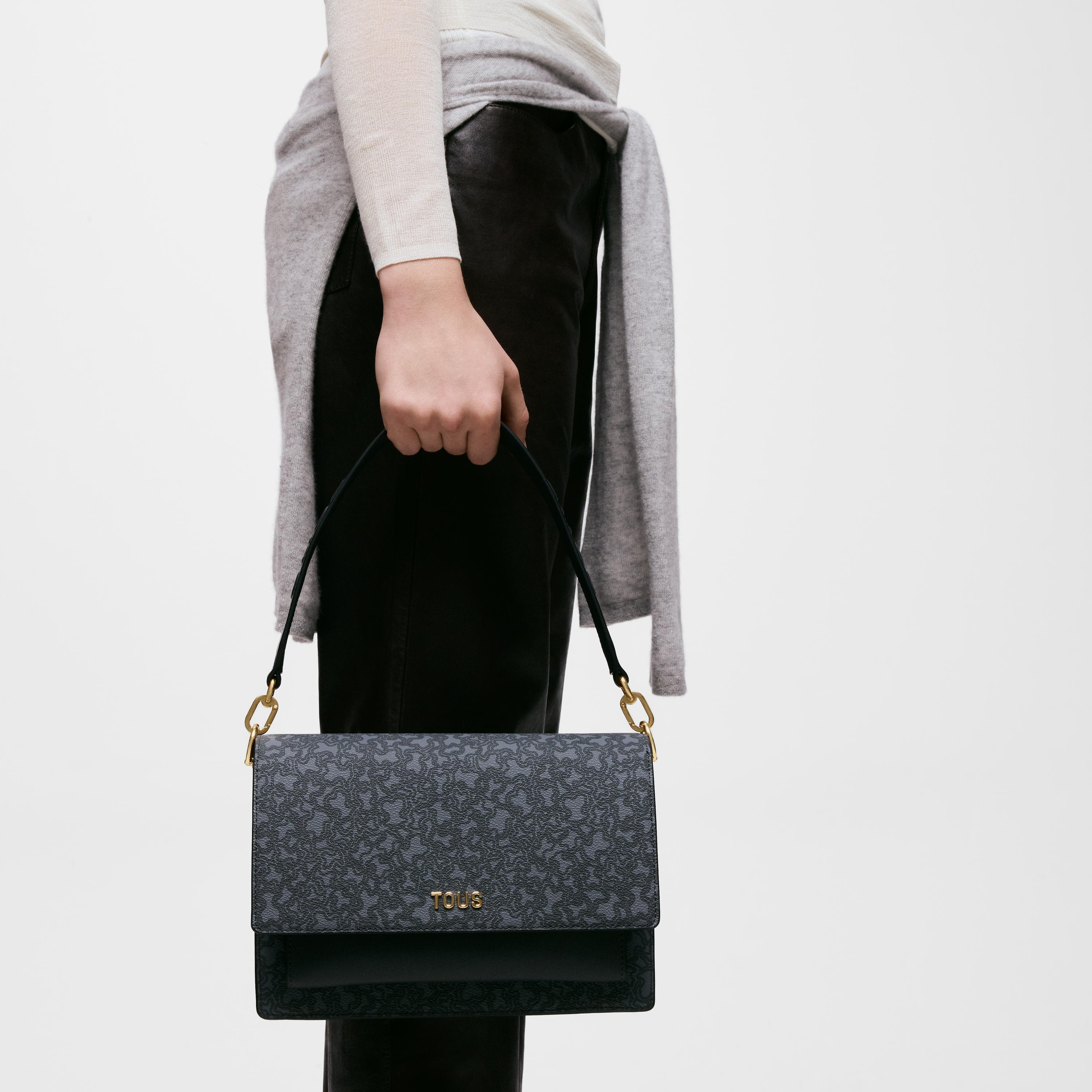 Medium dark gray Audree Crossbody bag Kaos Mini Lines