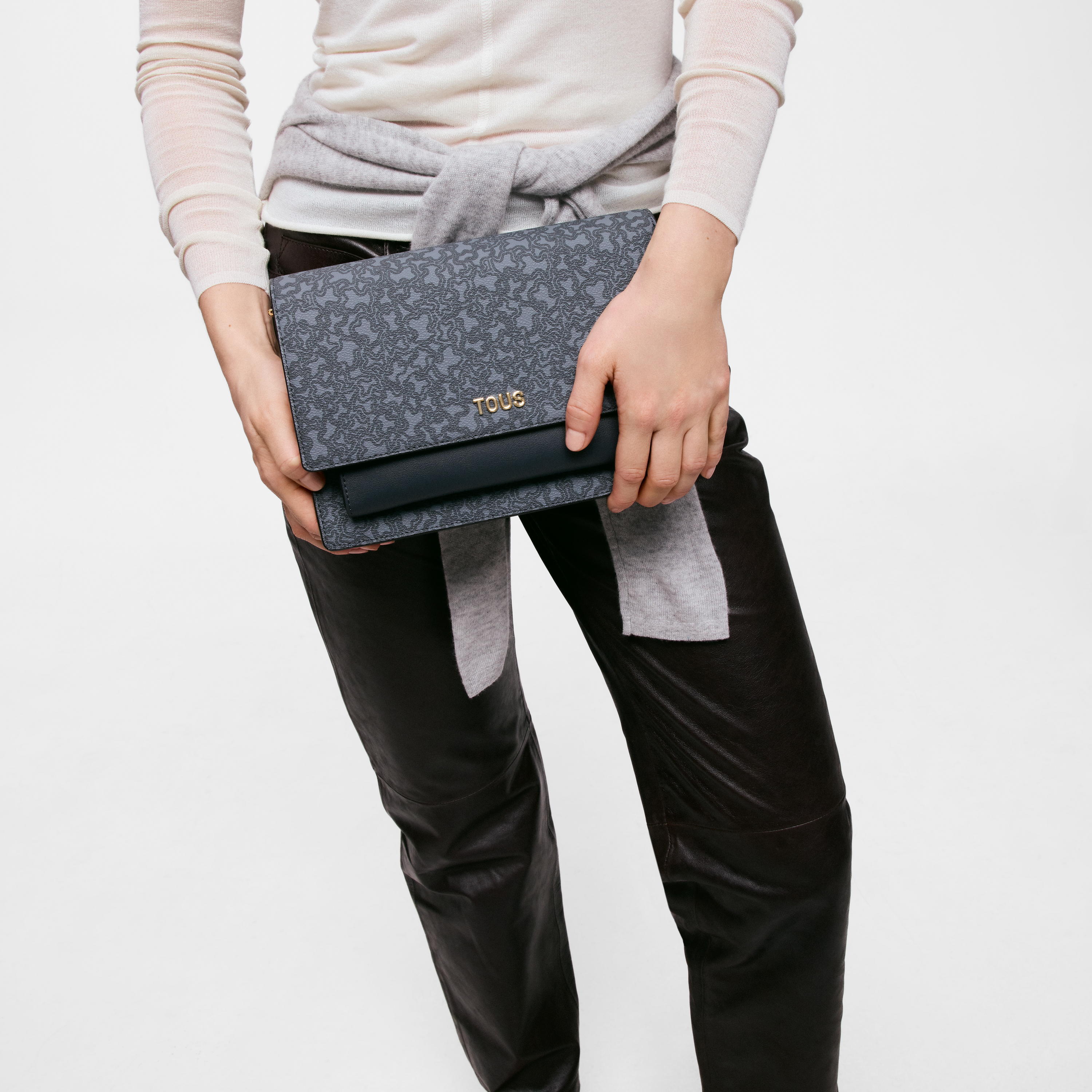 Medium dark gray Audree Crossbody bag Kaos Mini Lines