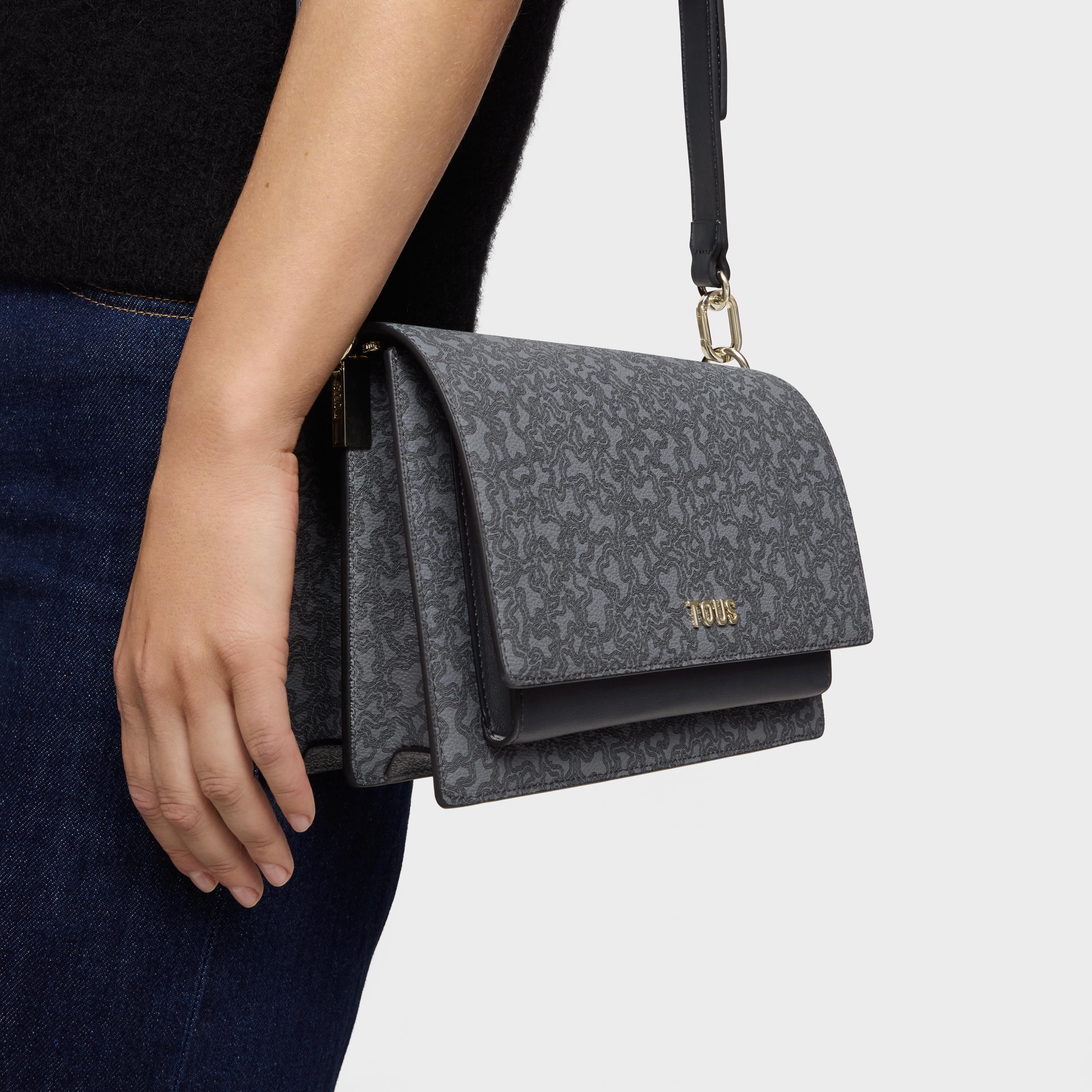 Medium dark gray Audree Crossbody bag Kaos Mini Lines