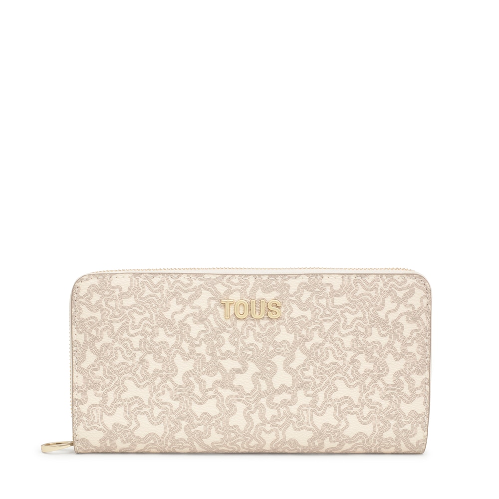 Billetera beige Kaos Mini Lines