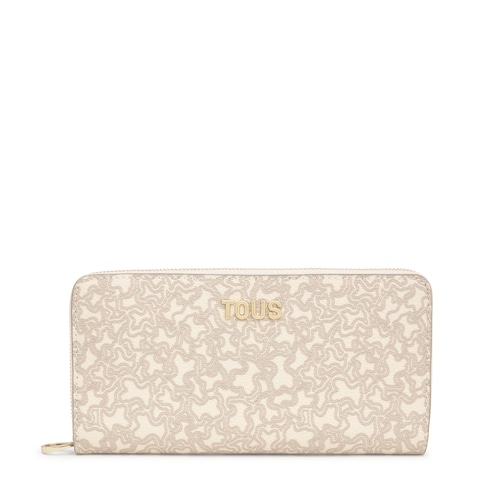 Carteira bege Kaos Mini Lines