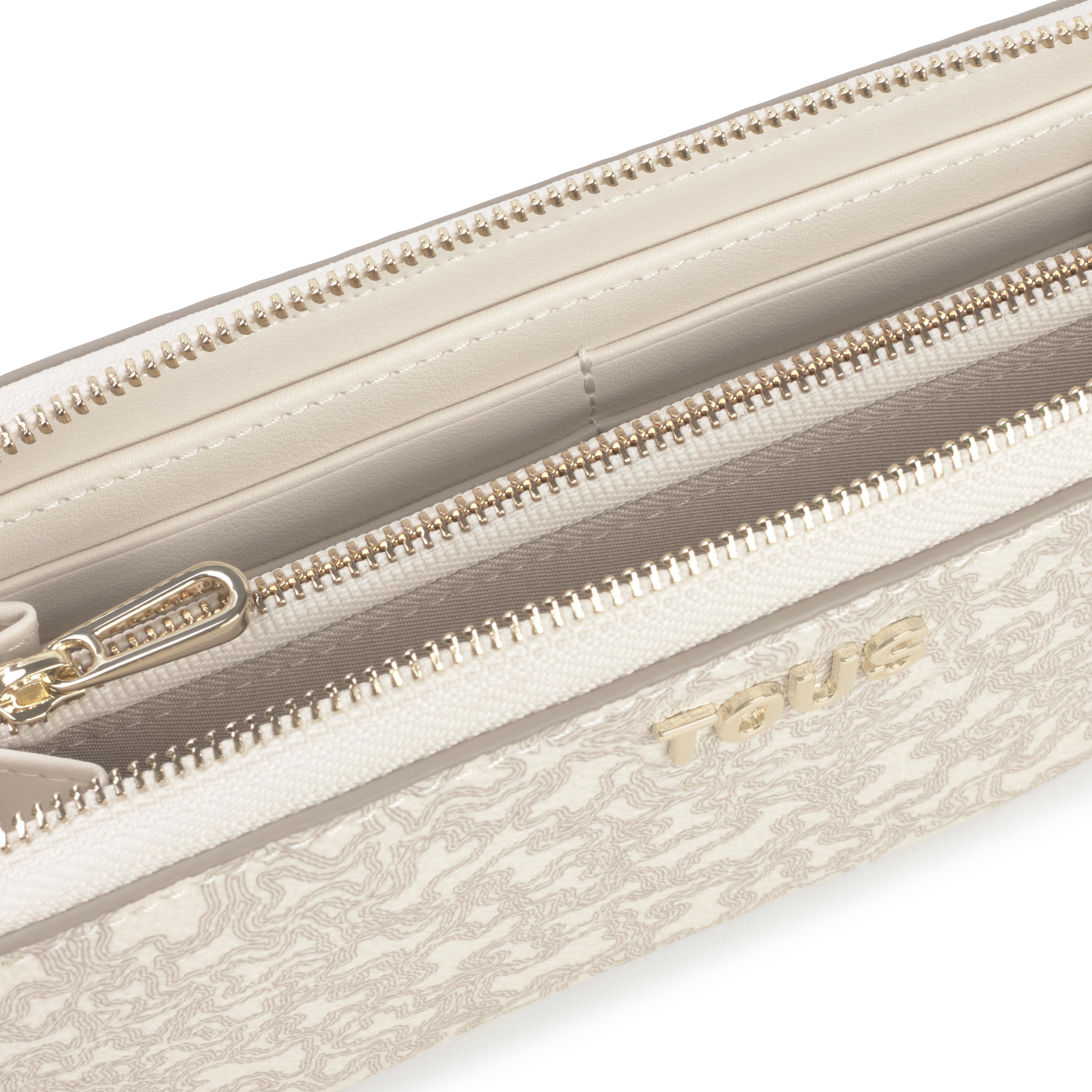 Beige Wallet Kaos Mini Lines