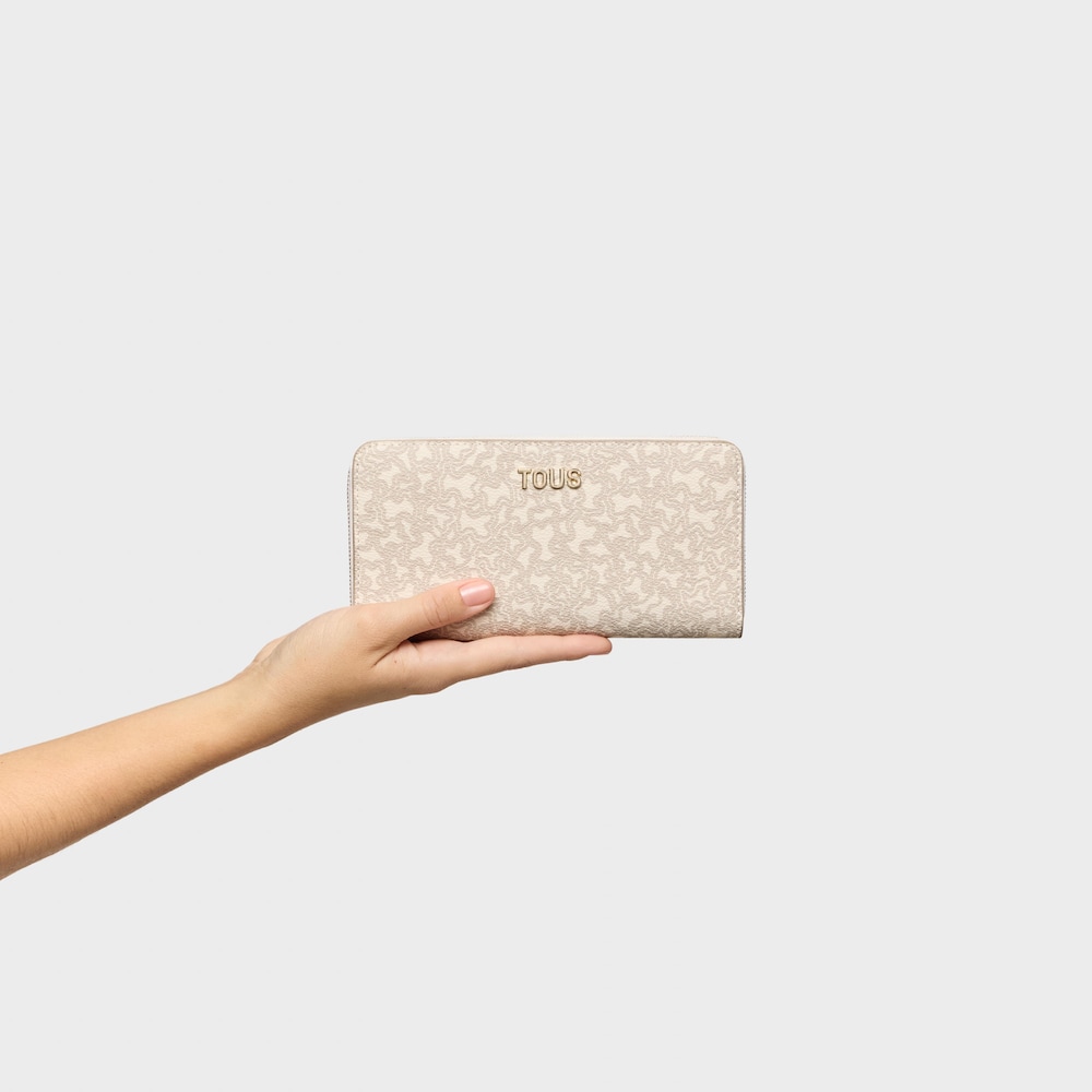 Billetera beige Kaos Mini Lines