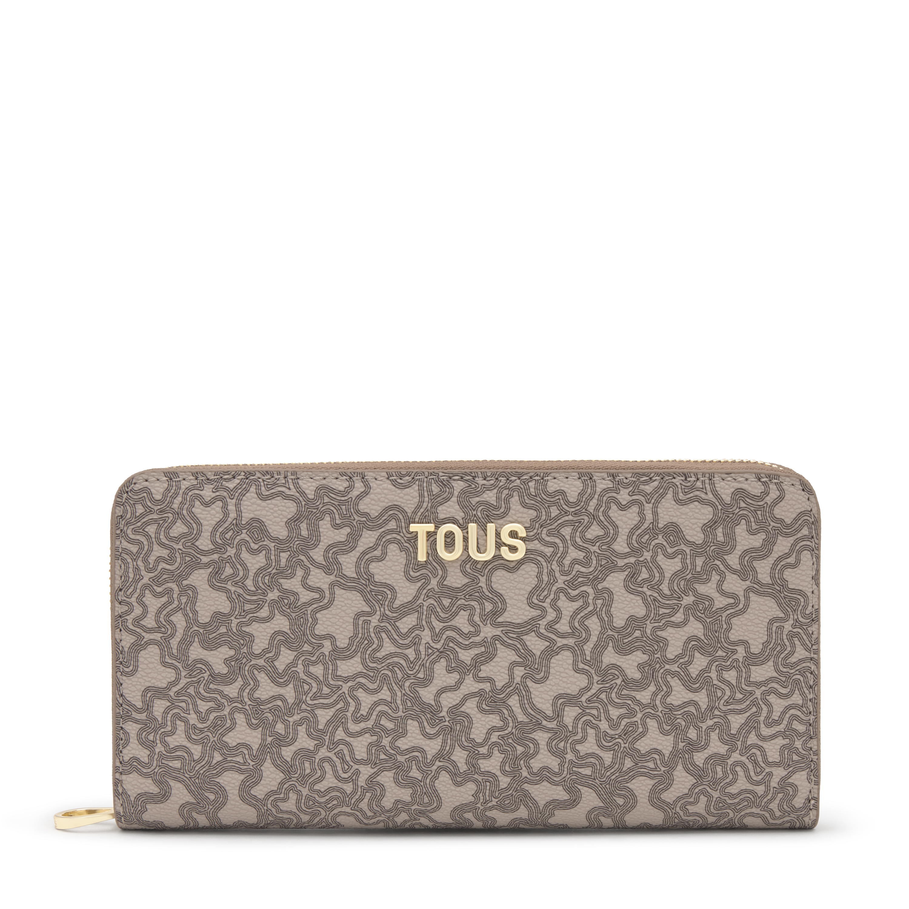 ウォシュレット Taupe-colored Wallet Kaos Mini Lines | TOUS