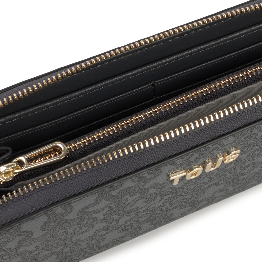 Geldb&ouml;rse Kaos Mini Lines in Dunkelgrau