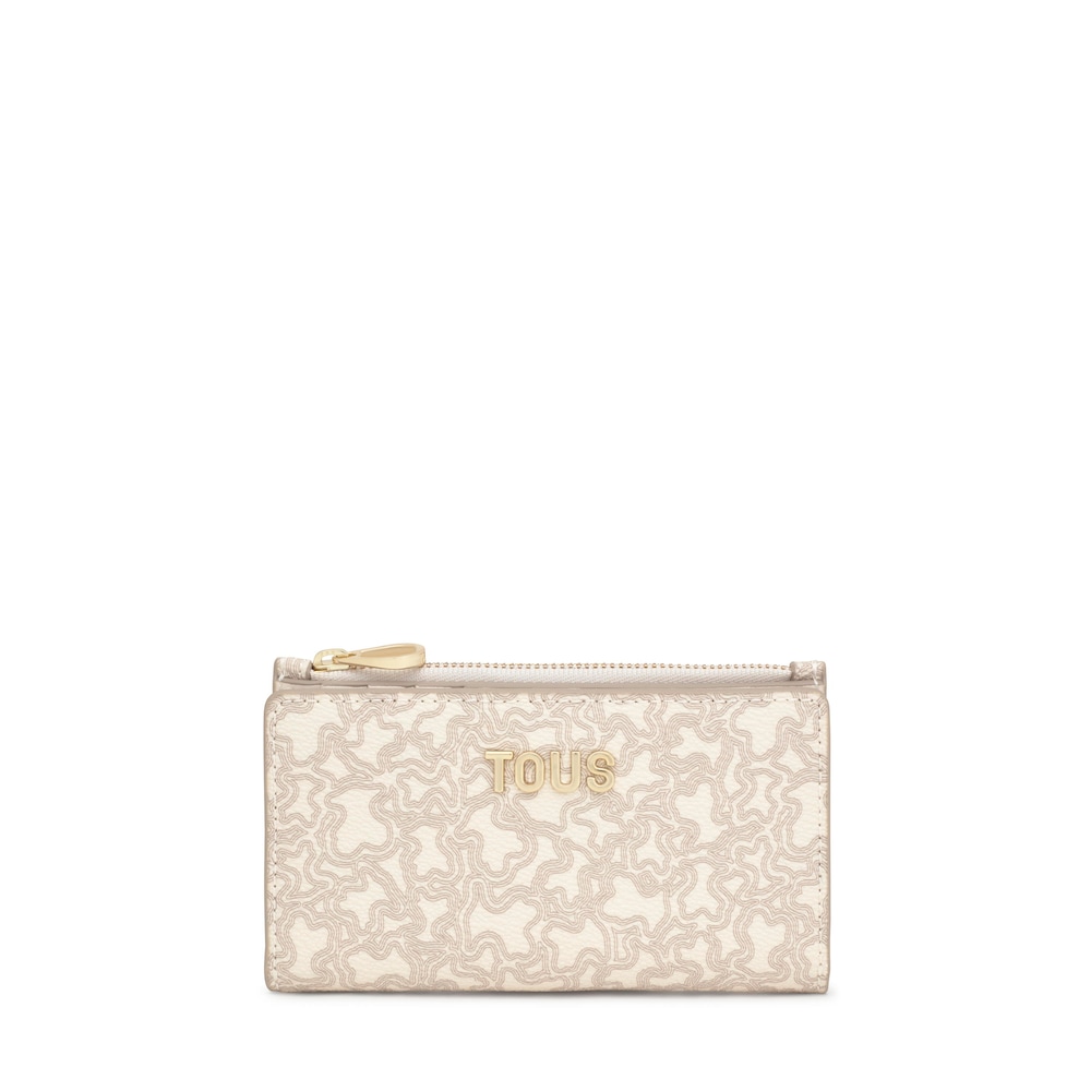 Cartera beige Kaos Mini Lines