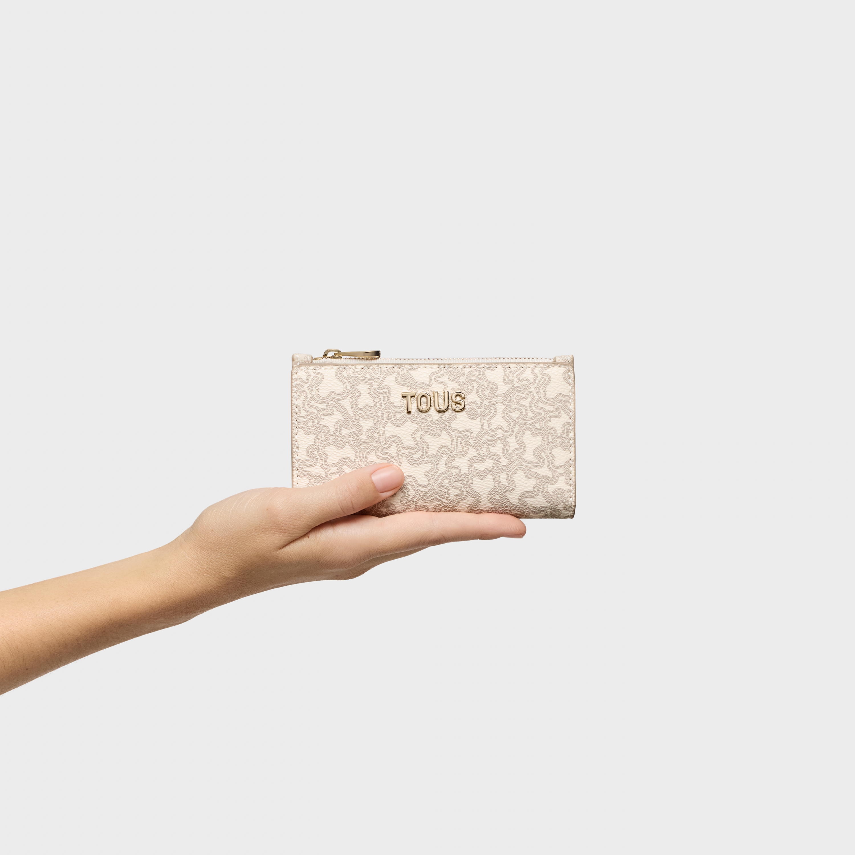 Beige Wallet Kaos Mini Lines