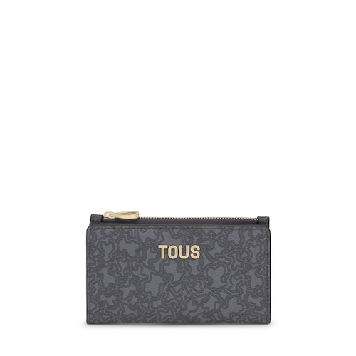 Cartera gris oscuro Kaos Mini Lines