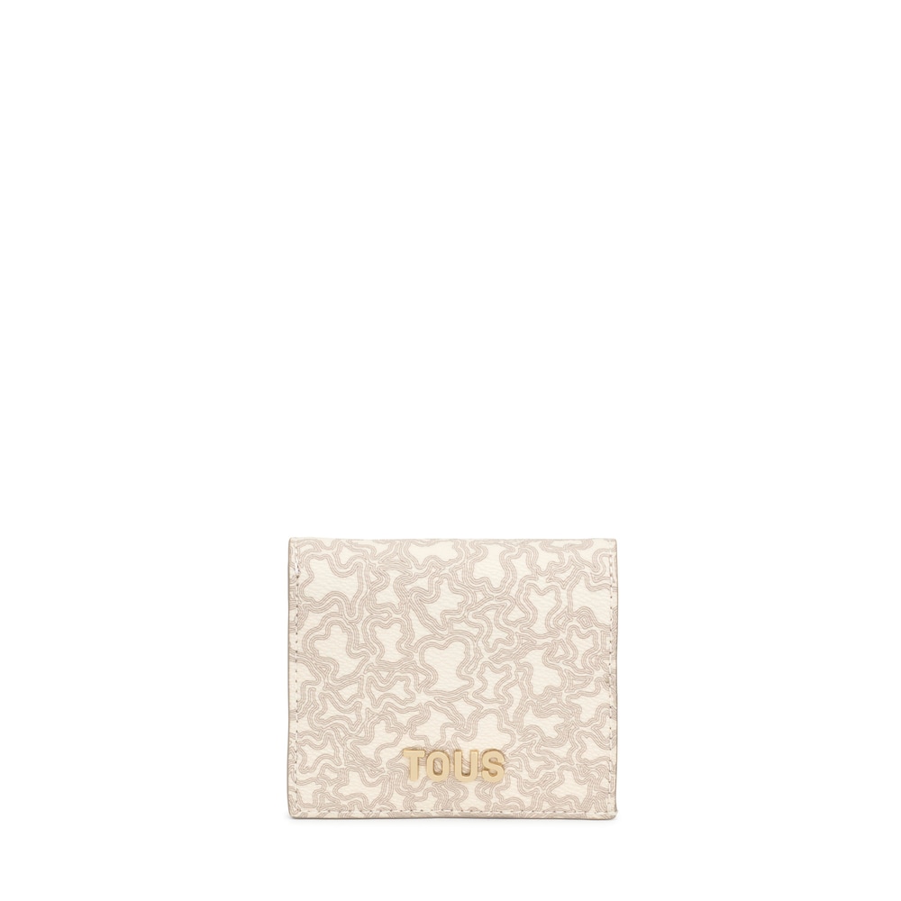 Small beige Wallet Kaos Mini Lines