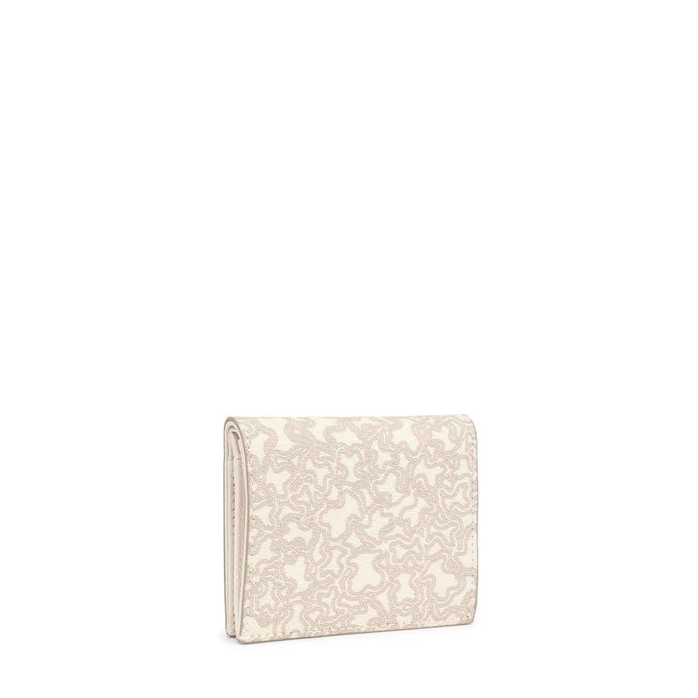 Small beige Wallet Kaos Mini Lines