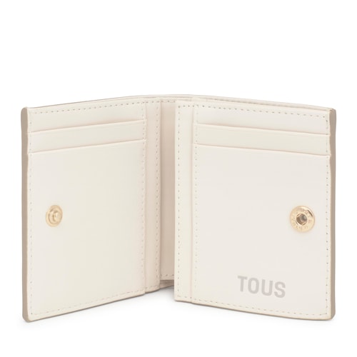 Small beige Wallet Kaos Mini Lines