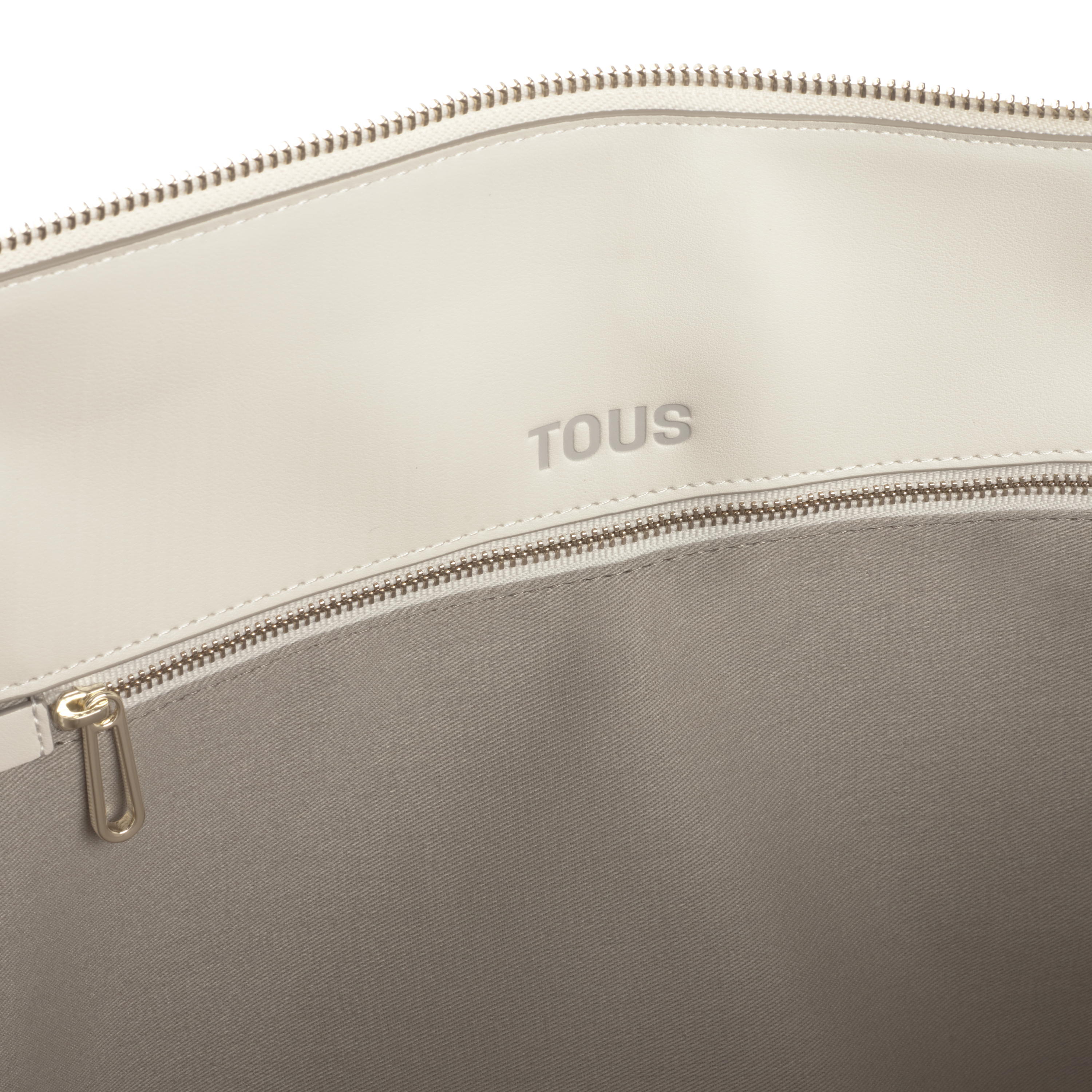 Large beige Tote bag Kaos Mini Lines