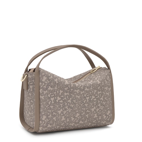 Medium taupe-colored City bag Kaos Mini Lines
