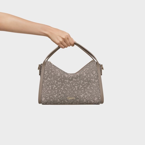Medium taupe-colored City bag Kaos Mini Lines