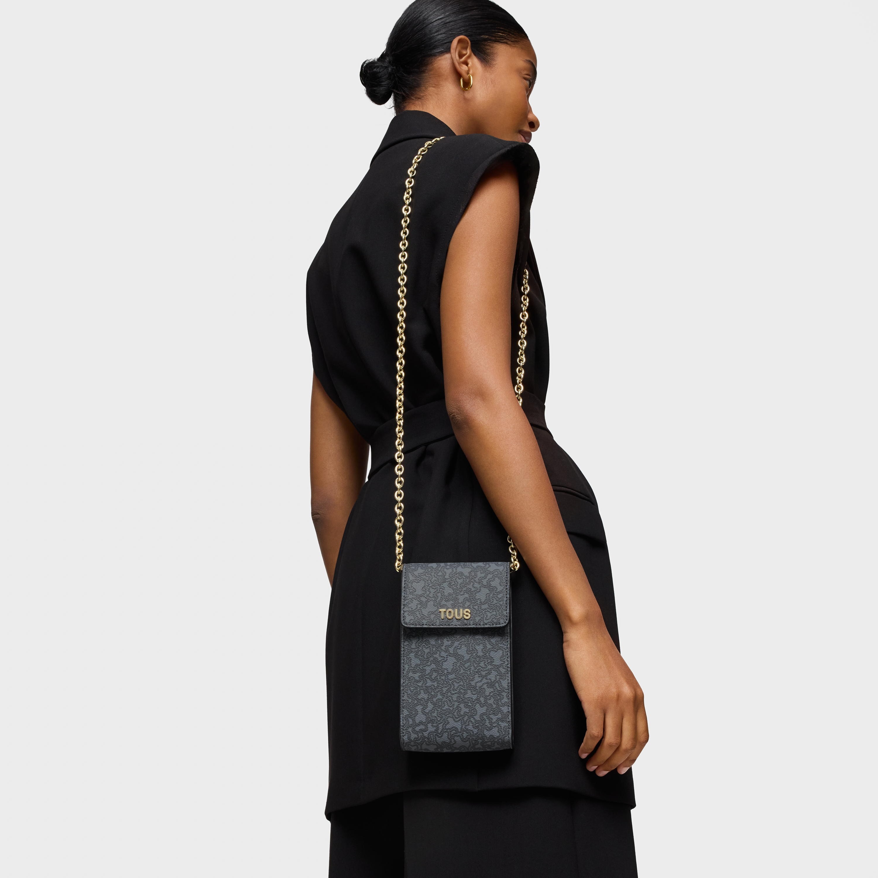 Dark gray hanging Phone case Kaos Mini Lines