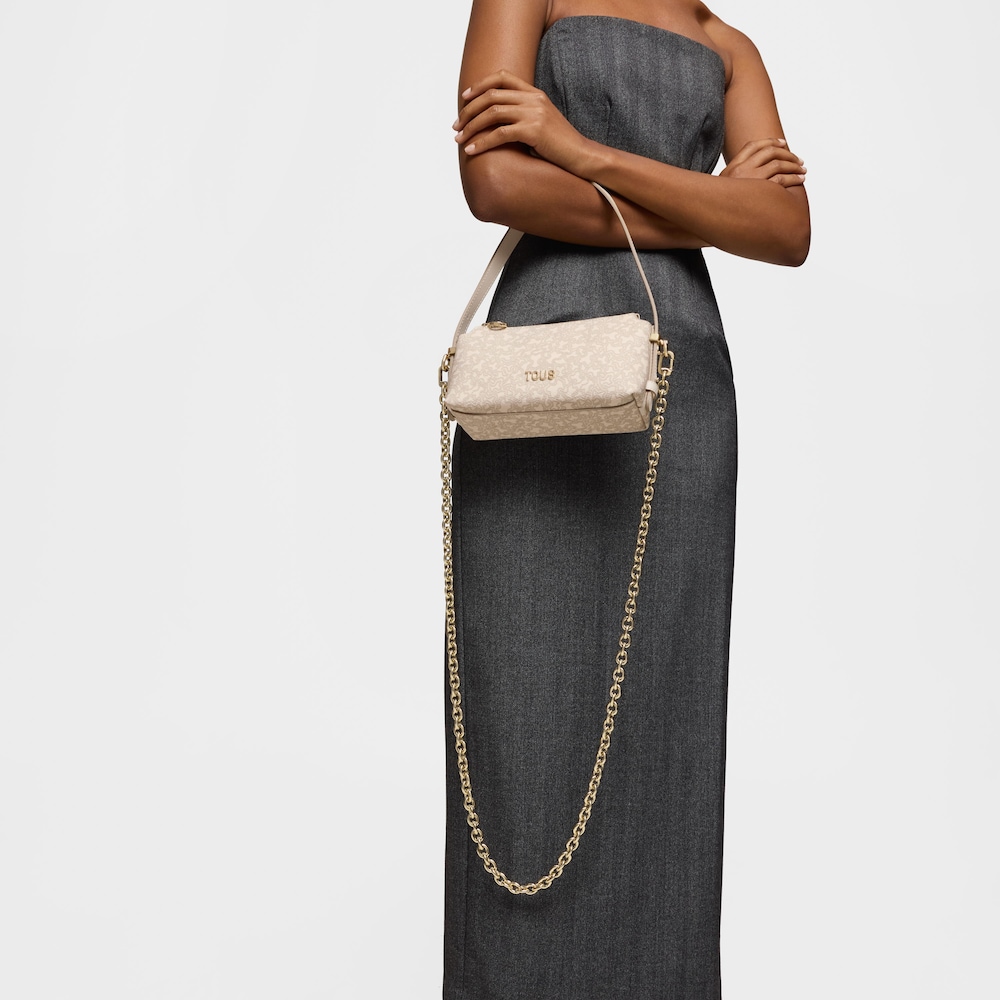 Beige mini Bag Kaos Mini Lines