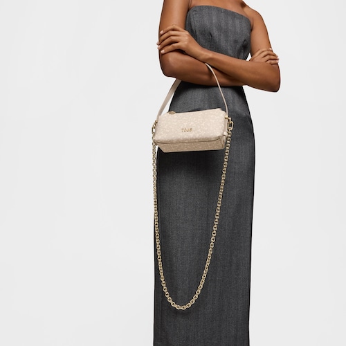 Beige mini Bag Kaos Mini Lines