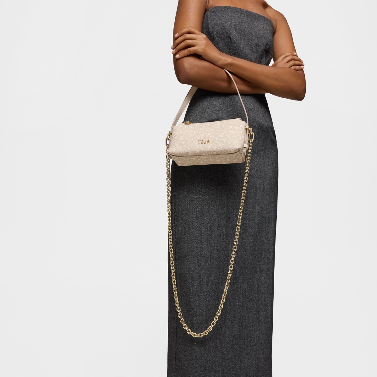 Beige mini Bag Kaos Mini Lines